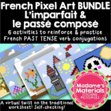 French Pixel Art / Coloriage Magique BUNDLE: Passé composé