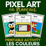 French Pixel Art | Les couleurs en français | Colouring Ac
