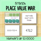 French Place Value War: Numbers up to 10,000