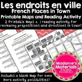 French Places in Town / Endroits en ville #1: Printable Ma
