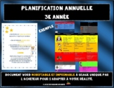 French: Planification annuelle complète 3e année