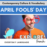 French | Poisson d'Avril /April Fools' word search (joke t
