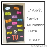 French Positive Affirmation Growth Mindset Bulletin Board