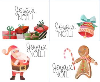 French Postcards Note Cards Joyeux Noel For Student Or Teacher Use