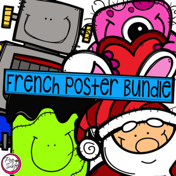 Preview of French Seasonal Posters Bundle