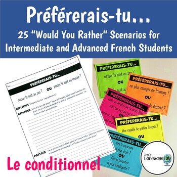 Preview of French - Préférerais-tu… - Le Conditionnel - 25 Would You Rather Scenarios