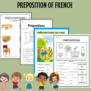 French Preposition Activities | Activités Sur Les Prépositions Françaises