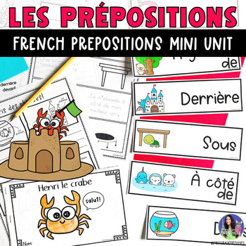 Preview of French Prepositions Mini Unit | Les Prépositions