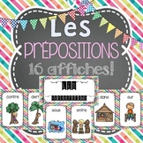 Les prépositions FRENCH POSTERS (16 affiches en français) 