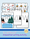 French Prepositions Writing Activity - Winter Class Book