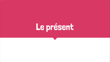 Preview of French Present Tense - REGULAR AND IRREGULAR VERBS