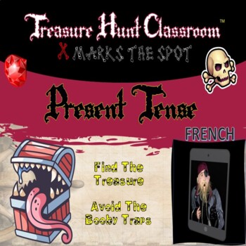 Preview of French: Present Tense Treasure Hunt | The Treasure Hunt Classroom