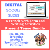 French Present Tense Writing Activities Bundle (Google Sli
