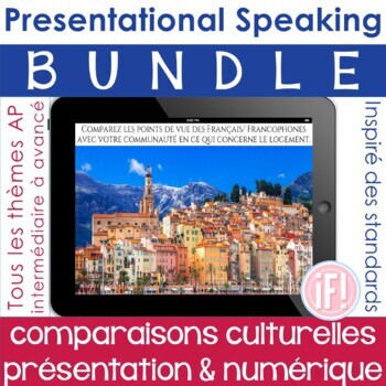 Preview of French Presentational Speaking BUNDLE