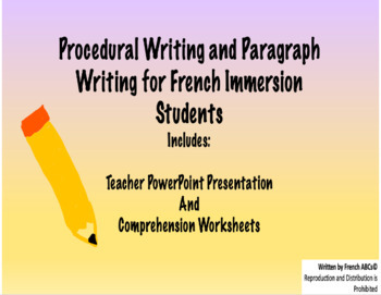 Preview of French Reading/Writing Activities with Comprehension Worksheets - Lis et réponds