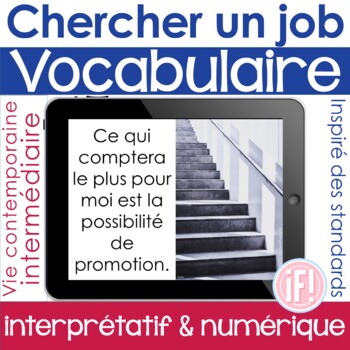 Preview of French Profession Job Career Skill Comprehensible Input Vocabulary Culture