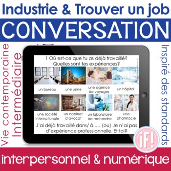 Preview of French Profession Job Career Skill Interpersonal Speaking Performance Task