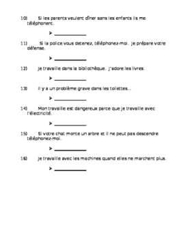 French Quiz on Describing Oneself by Sr and Monsieur Schepeez