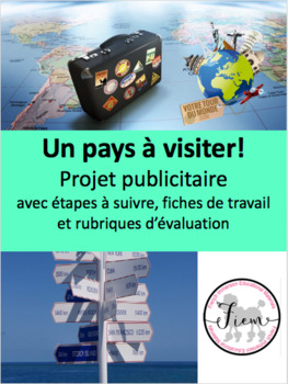 Preview of French: Brochure publicitaire: Voyages,  "Un pays à visiter!"