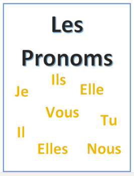 French Pronouns by Mme T's French Stuff | TPT