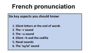 Preview of French- Pronunciation Practice- Part 1