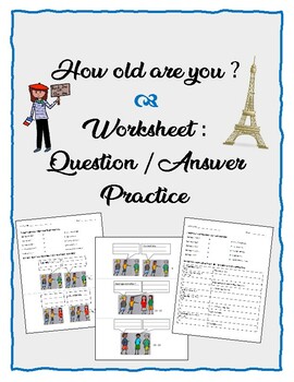 How old are you ? worksheet