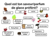 French "Quel est ta saveur de glace préférée?" Printable