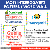 French Question Word - Les mots interrogatifs - POSTERS / 