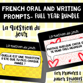 French Question du Jour Digital Oral Prompts | Full Year Bundle