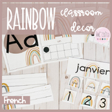 French Rainbow Class Decor, Décor de Classe - Alphabet, Nu