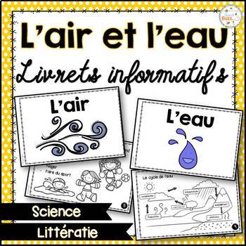 Preview of French Reading - Air & Water - L'air et l'eau - Livrets de lecture informatifs 