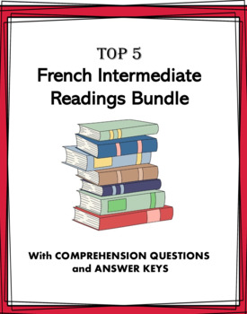 Preview of French Reading Bundle: Intermediate - 5 Lectures Intermédiaires @35% off!