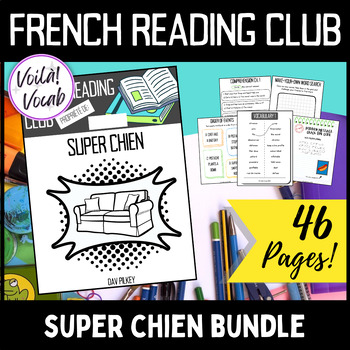 Preview of Intermediate French Reading Club - English Activity Bundle #10-12
