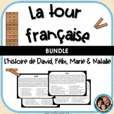 French Reading Comprehension Activity Game BUNDLE Niveaux 