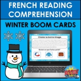 French Reading Comprehension BOOM CARDS: FRENCH WINTER (L'HIVER)