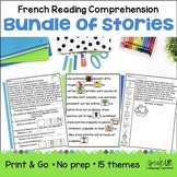 French Reading Comprehension Bundle COMPRÉHENSIONS DE LECT