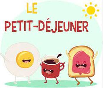 Preview of French Reading Comprehension Compréhension de lecture le petit déjeuner