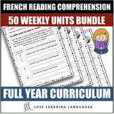 French Reading Comprehension Activities Curriculum Compréh