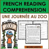 French Reading Comprehension: FRENCH ZOO ANIMALS/LES ANIMA