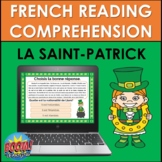 French Reading Comprehension: French St. Patrick's Day BOOM CARDS