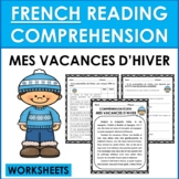 French Reading Comprehension: L'HIVER (WINTER IN FRENCH) W
