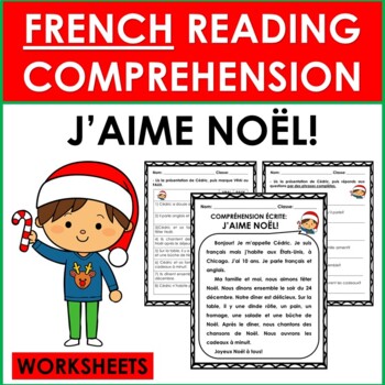 French Christmas Reading Comprehension on la Bûche de Noël by FLE avec MmeD