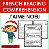 French Reading Comprehension: Noël (French Christmas) WORKSHEETS