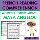 French Reading Comprehension: Women's History Month (Maya 
