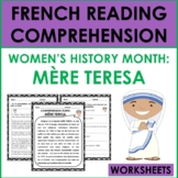 French Reading Comprehension: Women's History Month (Mère 