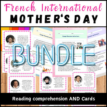 Preview of French Reading Comprehension Worksheets - 32 Influential Francophone Women