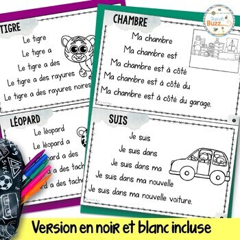 French Reading Fluency Textes - Fluidité en lecture - Textes simples ...