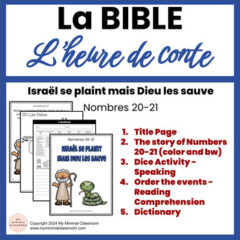 Preview of French Reading - Israel Complains But God Still Saves, Homeschool, Sunday School