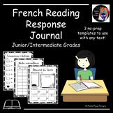 French Reading Response Journal #1 (Junior/Intermediate)- 