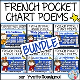 French Reading with Pocket Chart Poems BUNDLE | Poèmes pou
